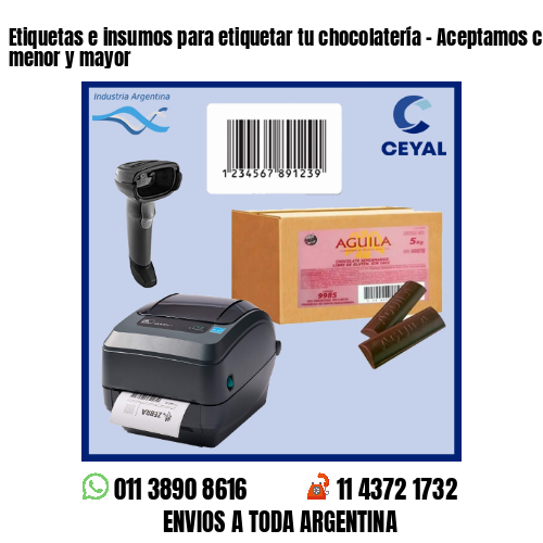 Etiquetas e insumos para etiquetar tu chocolatería – Aceptamos compras al por menor y mayor