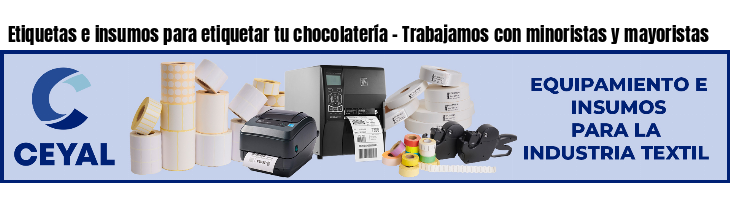 Etiquetas e insumos para etiquetar tu chocolatería - Trabajamos con minoristas y mayoristas