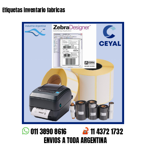 Etiquetas inventario fabricas