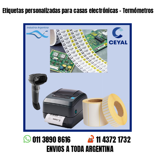 Etiquetas personalizadas para casas electrónicas – Termómetros