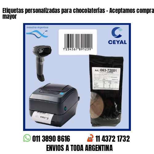 Etiquetas personalizadas para chocolaterías – Aceptamos compras al por menor y mayor
