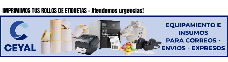 IMPRIMIMOS TUS ROLLOS DE ETIQUETAS - Atendemos urgencias!