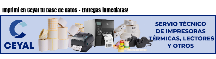 Imprimí en Ceyal tu base de datos - Entregas inmediatas!