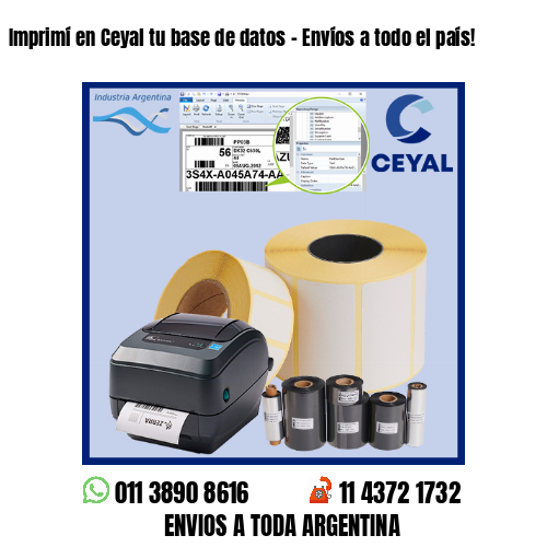 Imprimí en Ceyal tu base de datos – Envíos a todo el país!