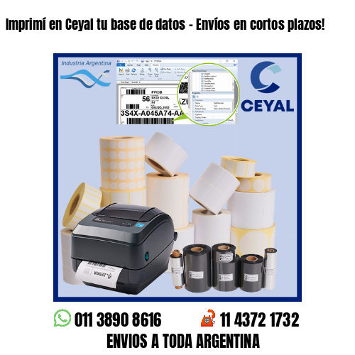 Imprimí en Ceyal tu base de datos – Envíos en cortos plazos!