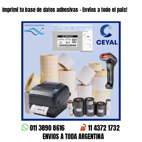 Imprimí tu base de datos adhesivas – Envíos a todo el país!