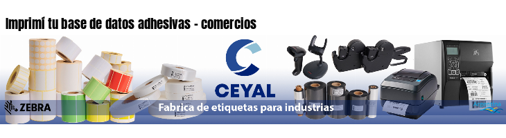 Imprimí tu base de datos adhesivas - comercios