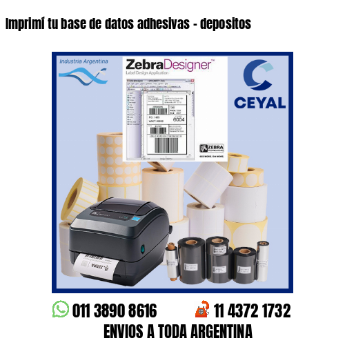 Imprimí tu base de datos adhesivas – depositos