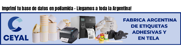 Imprimí tu base de datos en poliamida - Llegamos a toda la Argentina!