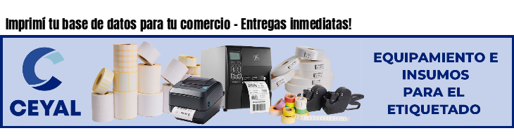 Imprimí tu base de datos para tu comercio - Entregas inmediatas!