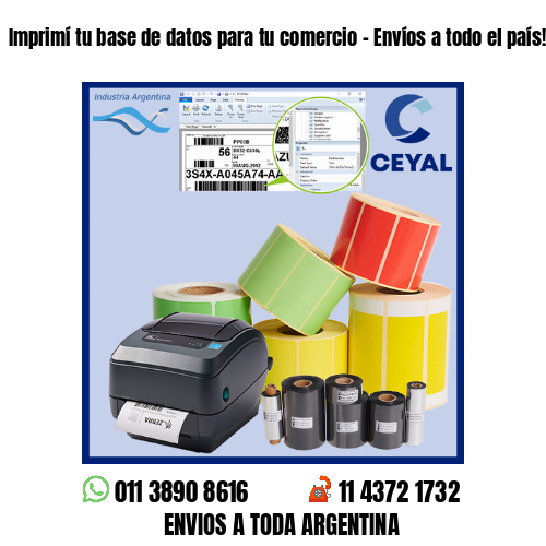 Imprimí tu base de datos para tu comercio – Envíos a todo el país!