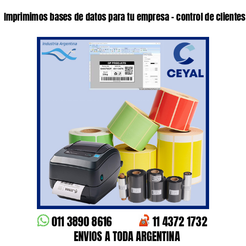 Imprimimos bases de datos para tu empresa – control de clientes