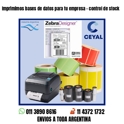Imprimimos bases de datos para tu empresa – control de stock