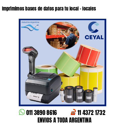 Imprimimos bases de datos para tu local – locales