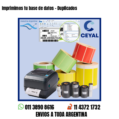 Imprimimos tu base de datos – Duplicados