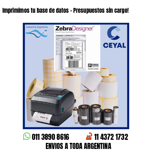 Imprimimos tu base de datos – Presupuestos sin cargo!