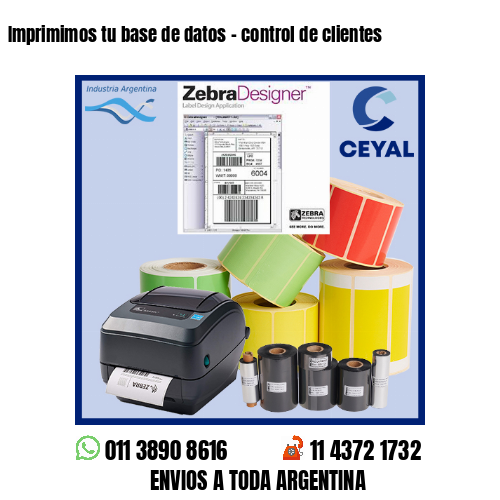 Imprimimos tu base de datos – control de clientes