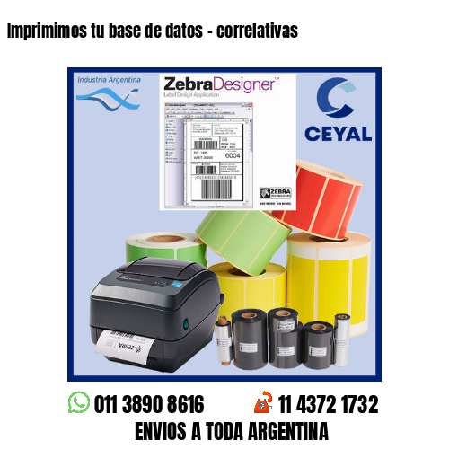 Imprimimos tu base de datos – correlativas