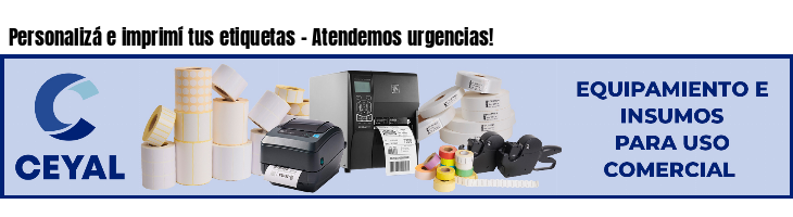 Personalizá e imprimí tus etiquetas - Atendemos urgencias!