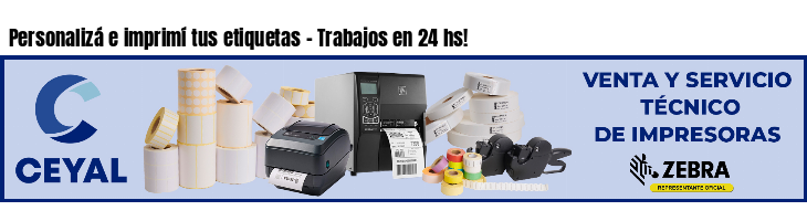 Personalizá e imprimí tus etiquetas - Trabajos en 24 hs!