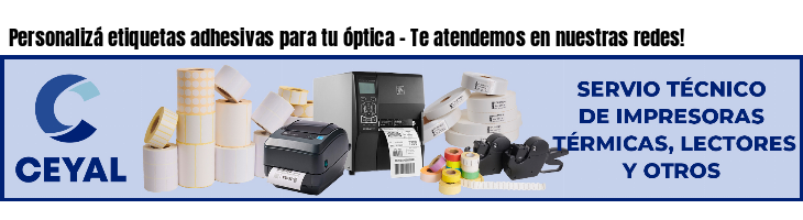 Personalizá etiquetas adhesivas para tu óptica - Te atendemos en nuestras redes!