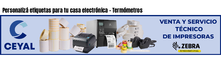 Personalizá etiquetas para tu casa electrónica - Termómetros