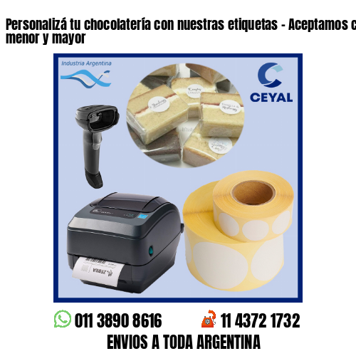 Personalizá tu chocolatería con nuestras etiquetas – Aceptamos compras al por menor y mayor