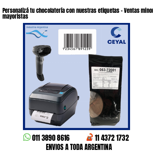 Personalizá tu chocolatería con nuestras etiquetas – Ventas minoristas y mayoristas
