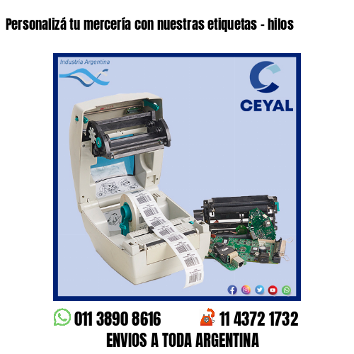 Personalizá tu mercería con nuestras etiquetas – hilos