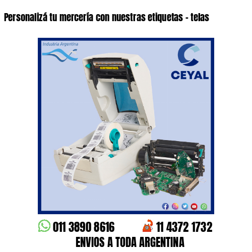 Personalizá tu mercería con nuestras etiquetas – telas