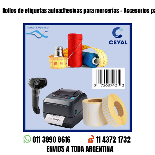 Rollos de etiquetas autoadhesivas para mercerías – Accesorios para bijouterie