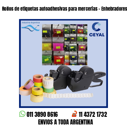 Rollos de etiquetas autoadhesivas para mercerías – Enhebradores