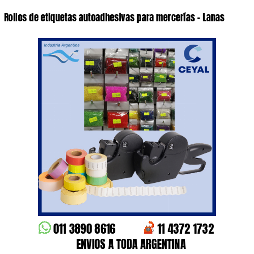 Rollos de etiquetas autoadhesivas para mercerías – Lanas
