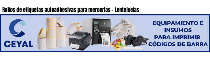Rollos de etiquetas autoadhesivas para mercerías - Lentejuelas