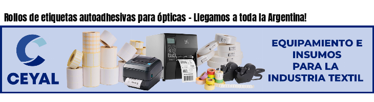 Rollos de etiquetas autoadhesivas para ópticas - Llegamos a toda la Argentina!