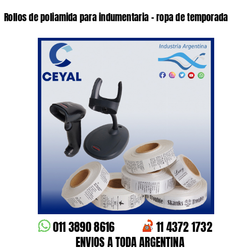 Rollos de poliamida para indumentaria – ropa de temporada