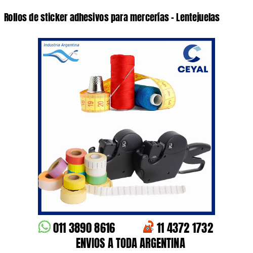 Rollos de sticker adhesivos para mercerías – Lentejuelas