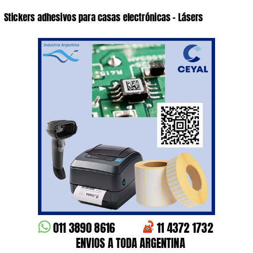Stickers adhesivos para casas electrónicas – Lásers
