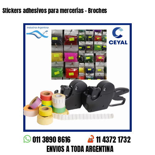Stickers adhesivos para mercerías – Broches