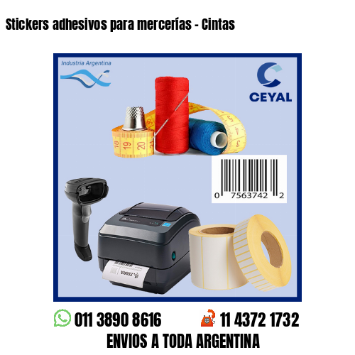 Stickers adhesivos para mercerías – Cintas