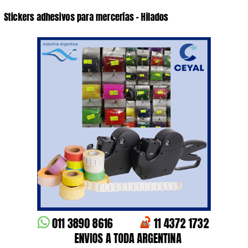 Stickers adhesivos para mercerías – Hilados
