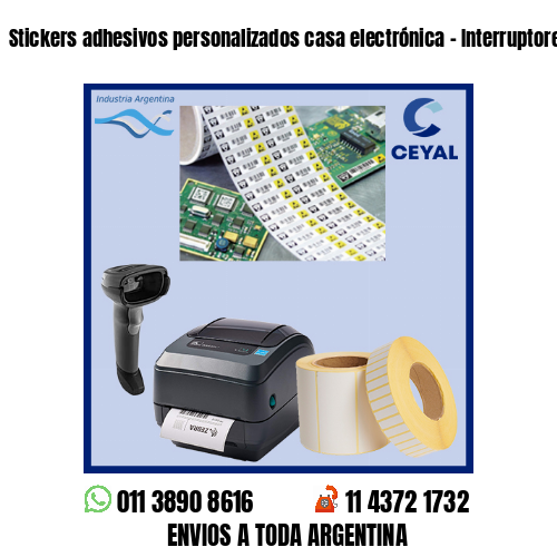 Stickers adhesivos personalizados casa electrónica – Interruptores