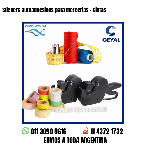 Stickers autoadhesivos para mercerías – Cintas