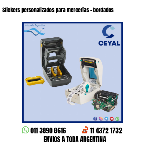 Stickers personalizados para mercerías – bordados