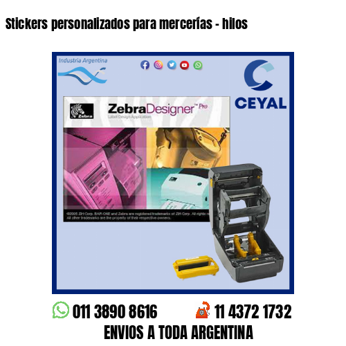 Stickers personalizados para mercerías – hilos