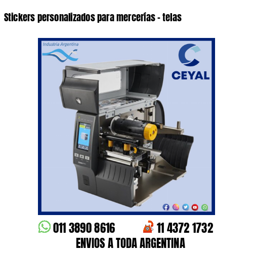 Stickers personalizados para mercerías – telas