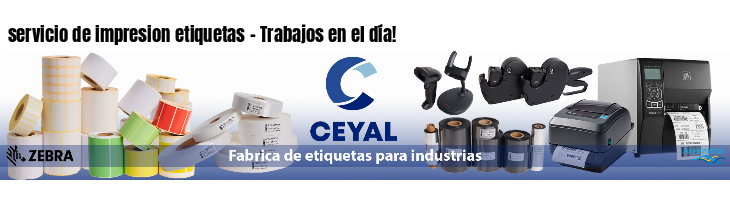 servicio de impresion etiquetas - Trabajos en el día!