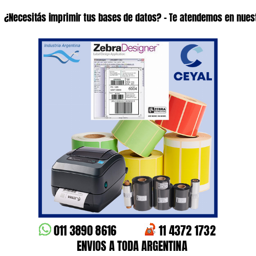 ¿Necesitás imprimir tus bases de datos? – Te atendemos en nuestras redes!