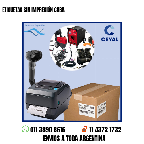 ETIQUETAS SIN IMPRESIÓN CABA