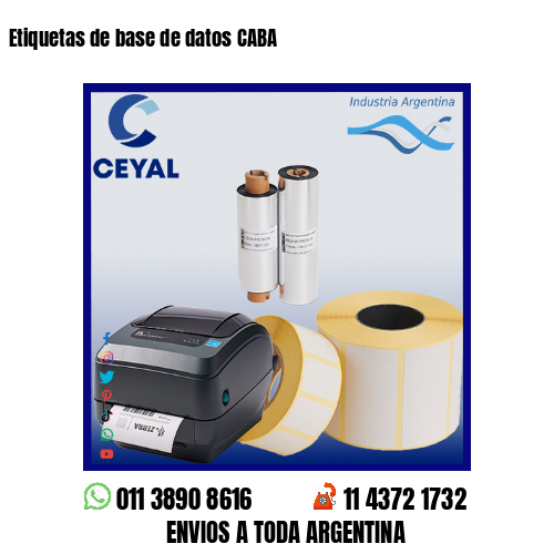 Etiquetas de base de datos CABA